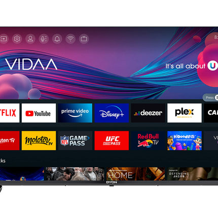 DYON Smart 43 VX - 43 inch (108 cm) Full HD Smart TV with HD Triple Tuner (DVB-C/-S2/-T2), App Store, Prime Video, Netflix, YouTube, DAZN, Disney+ and Hotel Mode