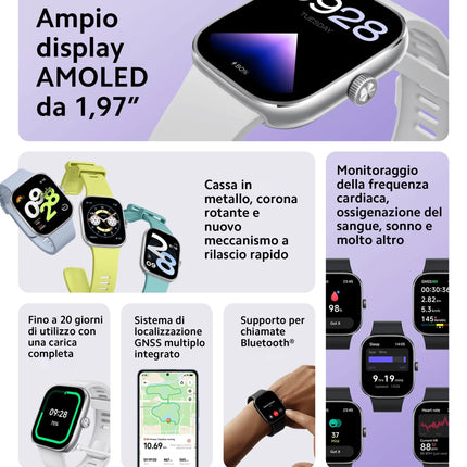 Xiaomi Redmi Watch 4 nutikell 1,97-tollise AMOLED-ekraaniga, millel on 390 x 450 pikslit ja 60 Hz, kuni 20-päevane aku tööiga, HyperOS, pulsisageduse ja vere hapnikusisalduse mõõtmine - obsidiaanmust