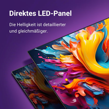 TuTu nutiteler 25-tolline (64 cm) Full HD VIDAA-teler WiFi-ühendusega, kolmekordse tuuneriga (DVB-T/T2, DVB-C, DVB-S/S2), APP Store, HDMI, USB (TUV25FQ1B, 2024)