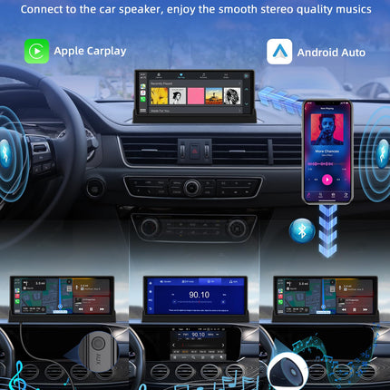 Jansite Carplay Android Auto ekraan eksklusiivse kronsteiniga, 10,26-tolline puutetundlik automängu ekraan GPS-navigatsiooniga Bluetooth sõbra ekraan Siri/GOO-gle'iga