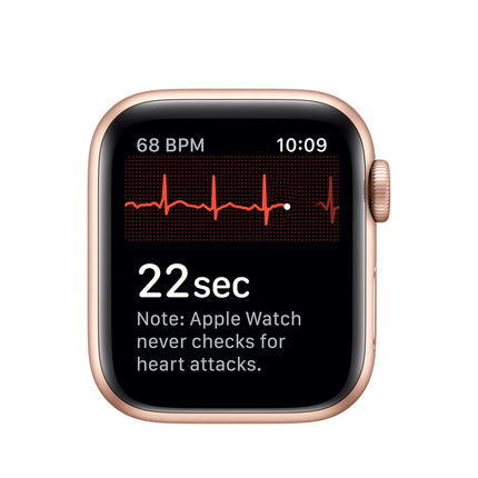 Apple Watch Series 5 (GPS, 40mm) Gold Aluminum Case with Sand Pink Sport Band (Refurbished)