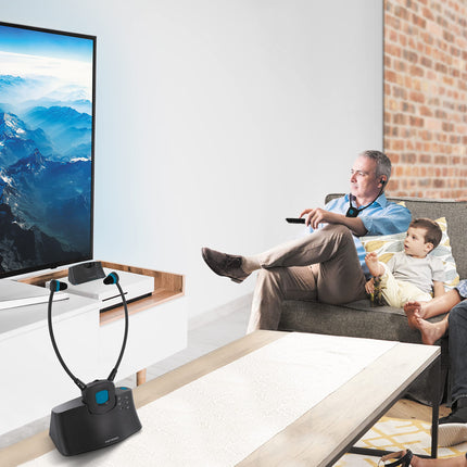 Metronic JUHTMETA TV KÕRVAKLAPID Tumehall/Sinine