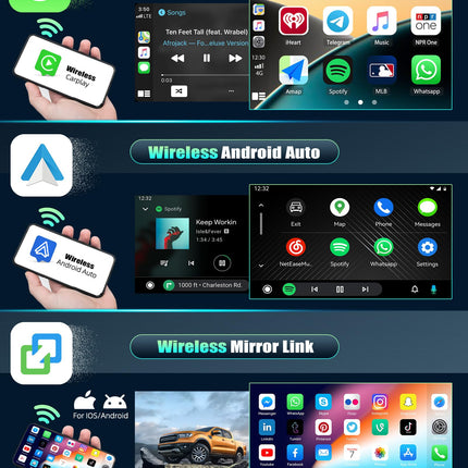CAMECHO 8-tuumaline Android 15 Qualcomm 4+64G autostereo Ford Fiesta, Focus, Transit, Connect, Kuga, Mondeo jaoks koos tahavaatekaamera, 9-tollise juhtmevaba Carplay, DSP, Bluetooth-raadio ja Android Auto WiFi, FM/RDS, GPS-iga