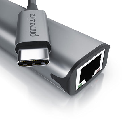 CSL - USB 3.2 võrguadapter 2500 Mbps - USB C RJ45 pesaga - gigabiti Etherneti LAN-adapter - kuni 2500 Mbps / 2.5GBase-T - ühildub iPad Pro, MacBook Pro, MacBook Airi ja Surface Bookiga