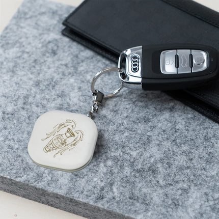 Nutale Key Finder - Lion Find with App Bluetooth, iOS and Android, Community Search Function, Item Tracker Support Remote Control Wallet Tracker Good idea for your lost items Aquarius