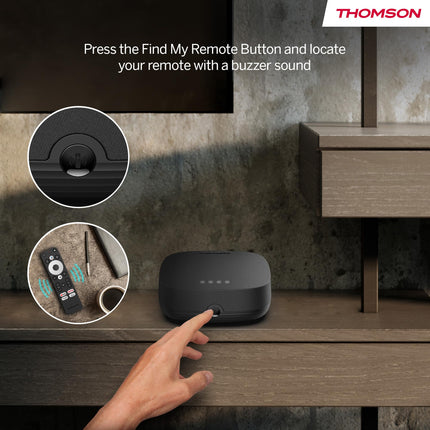 Thomson Streaming Box 270 Plus | Integrated speaker for voice control | Google TV | Netflix, Disney+ | 4K UHD | Streaming via Wi-Fi | Google Cast | 32GB storage