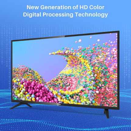 TuTu TV 42-tolline (106 cm) Full HD LED-teler Kolmekordse tuuneriga (DVB-T/T2-CS/S2) HDMI USB CI/CI+ Hotellirežiimi USB-meediapleier (2023)