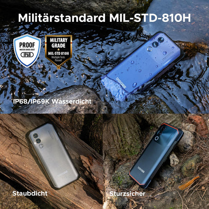 DOOGEE Blade 20 Android 15, lepinguta õuetelefon, 10300mAh, 20GB+128GB/2TB, õuenutitelefon, üliõhuke 15,8mm, 6,6" HD+ IPS-ekraan, 16MP kaamera, kolm kaardipesa, IP68, NFC, GPS, Face ID
