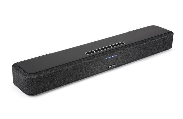 Denon Home Sound Bar 550 kompaktne kodukino soundbar koos Dolby Atmose, DTS:X, sisseehitatud Alexa, WiFi, Bluetoothi, AirPlay 2, sisseehitatud HEOSi, HDMI eARC, 4K Ultra-HD, Dolby Visioni, HDR10-ga, must