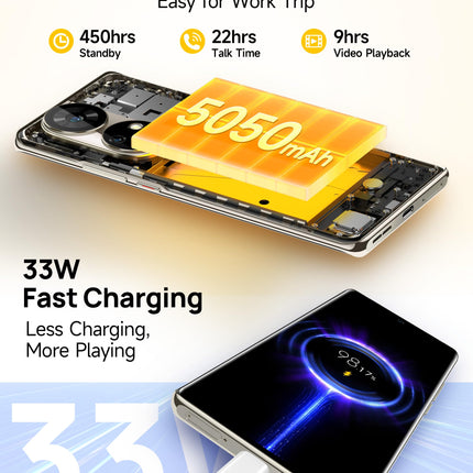 Ulefone Note 17 Pro lukustamata nutitelefon, 2.4K AMOLED 120Hz kumer ekraan, 108MP + 32MP kaamera, Android 13 nutitelefon, 24GB + 256GB Helio G99 33W kiirlaadimisega, 6.78-tolline FHD+ 5050mAh aku, oranž