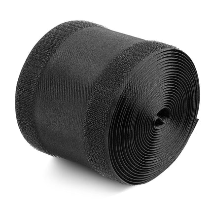 Black Cable Grip Strip Floor Cable Cover Cable Protector Cable Management for Office Carpet, Keep Cables Tidy and Protect Wires (4 Inches x 15 Feet)