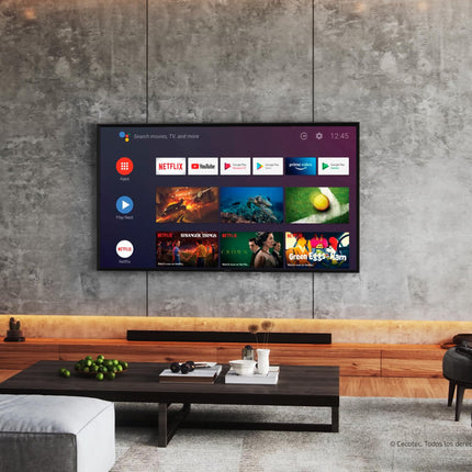 Cecotec 65-tolline nuti-LED-teler A2 seeria ALU20065Z. 4K UHD, Android 11, raamita, keskne kõlar, MEMC, Dolby Vision ja Dolby Atmos, HDR10, 2 10 W kõlarit, 2023. aasta mudel