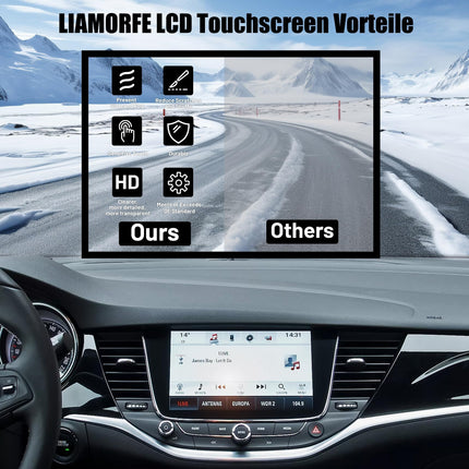 LIAMORFE LQ080Y5DZ10 auto LCD-puuteekraan Opel Astra K-le, Opel Vauxhall Navi 900 IntelliLinkile, 8-tolline ekraan, GPS-raadio, must, pistikprogrammiga monitori ekraan