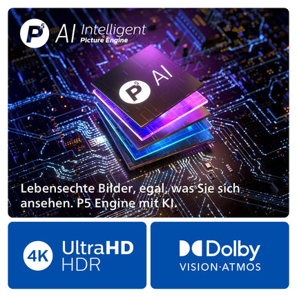 Philips Ambilight 65OLED759 4K OLED nutiteler - 65-tolline ekraan P5 AI Perfect Picture Ultra HD, Titan OS, Dolby Vision ja Dolby Atmosega, töötab Alexa ja Google Voice Assistantiga