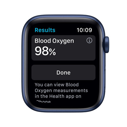Apple Watch Series 6 (GPS, 44MM) Blue Aluminum Case with Blue Sport Band (Refurbished)