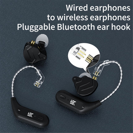 YINYOO KZ AZ09 Bluetooth 5.4 uuenduskaabel, KZ ZS10 PRO traadita adapteri C-tihvtid ZSN PRO/ZSN PRO-X/zs12 pro x/ZS10 PRO X/EDX PRO/ZAR/AS16 PRO/PR2/ZS10 PRO 2/DQS/C10/CRA cca jaoks (C-tihvtid, must)