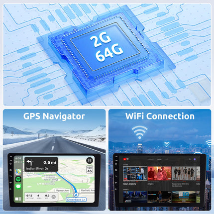 2G+64G Android autoraadio 2 DIN VW Magotan/CC Passat B7/B6 2010-2015 koos Apple Carplay, Android Auto Navi, GPS, WIFI, 10,1-tolline autoraadio peegliühendusega, Bluetooth, FM/RDS, DAB/OBD/DVR/SWC tahavaatekaamera