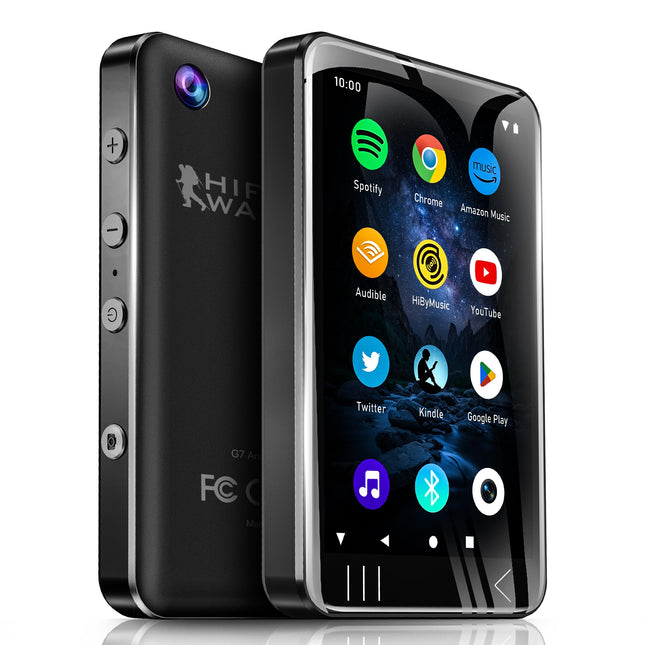 HIFI WALKER G7 MP3-mängija kaamera ja Spotifyga, MP3-mängija Bluetoothi ​​ja WiFi-ga, Android 80 GB mp3-mängija, Spotify MP4-mängija kõlariga, Spotify, YouTube