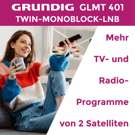 [Test VÄGA HEA, hinne 1.2 *] GSS GRUNDIG Monoblock Twin LNB Astra Hotbird 2 osaleja ja 2 satelliidi jaoks, 2x HD 4K LNC otseühenduseks (teler, satelliitvastuvõtja) LMB satelliitantenni jaoks