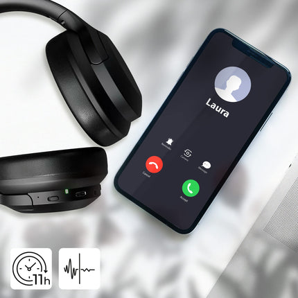 FOREVER BTH-700 juhtmevabad Bluetooth-kõrvaklapid, aktiivse mürasummutusega ANC-kõrvaklapid mobiiltelefonide/TV/reisimiseks/veebikursuste/kodukontori jaoks