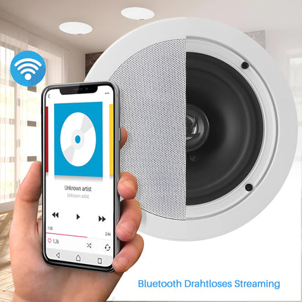 Pyle 13 cm laekõlar, sisseehitatud kõlar, seinakõlar, 150 W laekõlar Bluetoothiga, lame kõlar, kõrgsageduskõlar, kahesuunaline kõlar, laekõlar, stereohelisüsteem