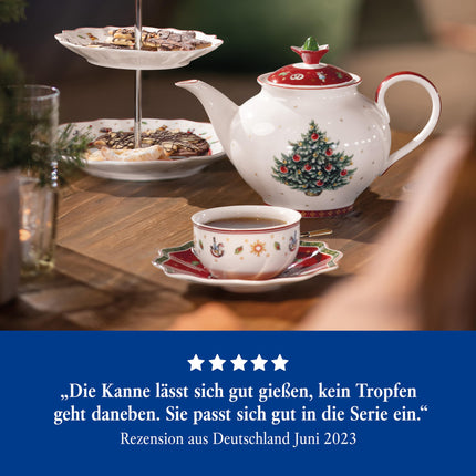 Villeroy &amp; Boch – Toy's Delight jug with lid, Christmas teapot, coffee pot, Christmas decoration, Christmas decorations, Christmas tree premium porcelain