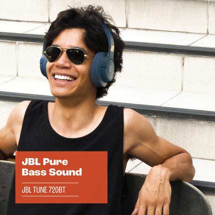 JBL Tune 720 BT juhtmevabad kõrvaklapid – JBL Pure Bass heli, Bluetoothi ​​ja kerge, kokkupandava disainiga – Kuni 76 tundi taasesitust – Must