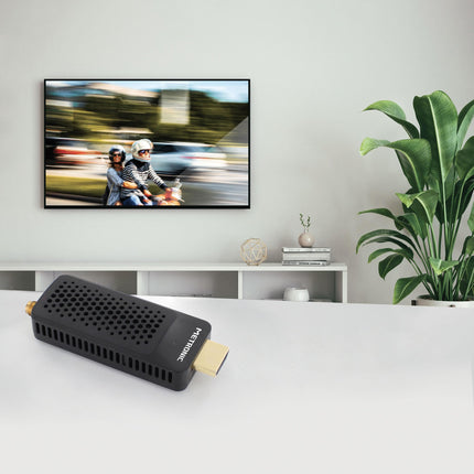 Metronic 441646 tuuner DVB-T vastuvõtja DVB-T, ühildub DVB-T2 Dongle Stick Compact'iga, HEVC, EPG, 1080i, HDMI, USB 2.0, SOS nupp
