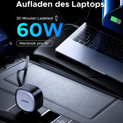 UGREEN sigaretisüütaja USB-C 75W sissetõmmatav autolaadija autolaadija USB kiirlaadija mobiiltelefoni autotarvikud 12v USB laadimiskaabel autoadapter iPhone 16, iPadi, Galaxy S24 S25, GPS-i jne jaoks