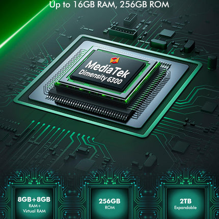 Ulefone Armor X31 Pro 5G õuenutitelefon 2025, 16GB+256GB/SD-2TB Android 14 koos särava taskulambiga 64MP + 25MP kaamera 6.56” 120Hz 6050mAh mobiiltelefon 3 pesa/GPS/näotuvastuse/sõrmejäljelugeja/OTG/NFC must