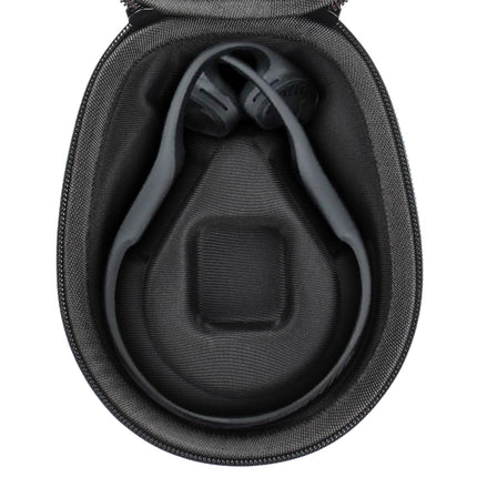 Joogee Hard Case Compatible with AfterShokz Trekz Air/Aeropex/Titanium Mini Open Ear Wireless Bone Conduction Headphones AS650 / AS800, Charging Cable Storage Box, Black (Case Only)