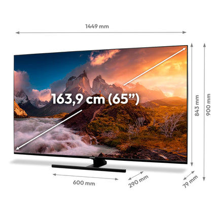 MEDION X16532 (MD 31413) 163,9 cm (65-tolline) QLED-teler (Fire TV, 4K nutiteler, Dolby Vision HDR, Dolby Atmos, Netflix, Prime Video)
