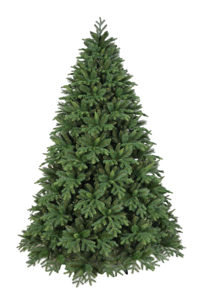 Christmas Tree Realistic Leaves PVC Pe Superfulte Green Quick Opening 210 cm - 2971 Branches
