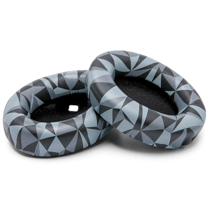 WC Wicked Cushions Extra Thick Ear Pads for Sony WH1000XM4 Headphones – Soft PU Leather, Luxurious Noise-Isolating Memory Foam, Works with Ear Sensor | Geo Grey