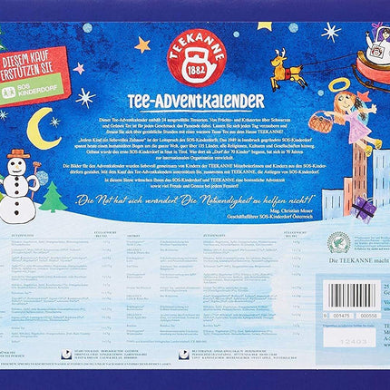 Teekannu advendikalender teega, 25 peene sortiga, 57 g