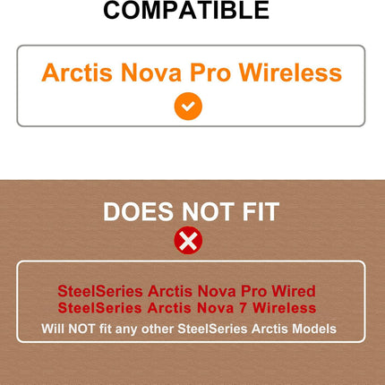 Nova Pro juhtmevabad kõrvapadjad - Defean vahetuskõrvapadjad, mis ühilduvad Steelseries Arctis Nova Pro kõrvaklappidega (must jahutusgeel)