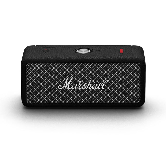 Marshall Emberton II Portable Bluetooth Speaker, Wireless, Pairable, IP67 Dust and Water Resistant, Over 30 Hours Playtime, Fast Charging, Indoor and Outdoor Speaker - Black and Steel