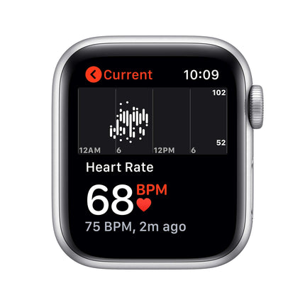 Apple Watch SE 2020 (GPS, 40MM) Silver Aluminum Case with White Sport Band (Refurbished)