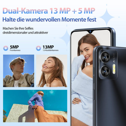 OUKITEL C36 mobiiltelefon ilma lepinguta, 12 GB + 128 GB / 1 TB laiendatav, 5150 mAh 6,56" HD+ ekraan, Android 14, odav nutitelefon, 4G, kaheksatuumaline protsessor, 13 MP panoraamkaamera, kaks SIM-kaarti, 3 pesa, WiFi