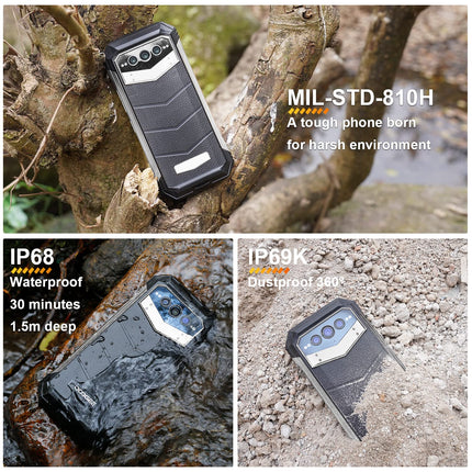 DOOGEE VMAX 5G välistingimustes kasutatav nutitelefon ilma lepinguta, 20 GB + 256 GB mõõtmed 1080, 22000mAh suur aku, 108MP kaamera, 6,6" FHD+ 120hz välistingimustes kasutatav nutitelefon Android Dual SIM IP68 veekindel OTG NFC