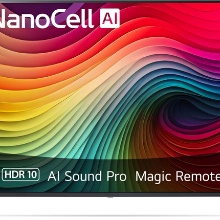 LG 43NANO81T6A TV 43" (109 cm) NanoCell TV (α5 Gen7 4K AI processor, webOS 24, HDR10, up to 60Hz) [Model year 2024]