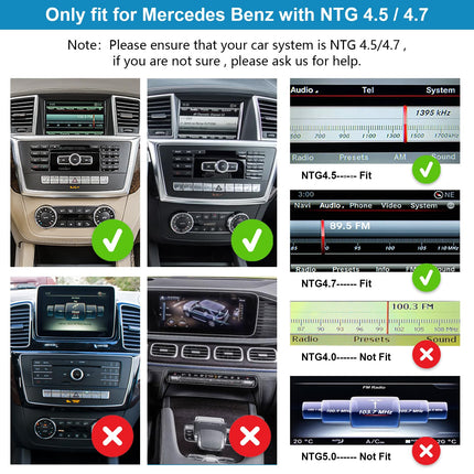 Ninetomi Android 13 autoraadio 12,3-tolline puutetundlik ekraan koos juhtmevaba Carplay ja Android Autoga 2012-2015 Mercedes Benz ML GL W166 X166 jaoks koos NTG4.5/4.7 süsteemiga, Mirrorlinki toega, kaamera, 8G+256G