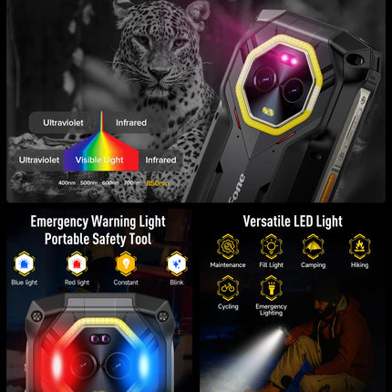 Ulefone Armor Mini 20 Pro 4.7-tolline HD+ õues kasutatav nutitelefon, 16GB + 256GB/2TB 64MP öise nägemisega kaamera Android 14, 6200mAh, IP68 mobiiltelefon ilma lepinguta 5G kahe SIM-kaardi/OTG/NFC/GPS