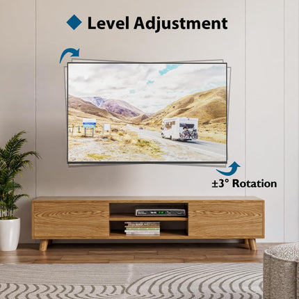 BONTEC TV seinakinnitus, pööratav ja kallutatav, sobib 26–60-tollistele LCD, LED, OLED, plasma, lameekraaniga ja kumeratele teleritele/monitoridele kuni 45 kg, max VESA 400x400 mm