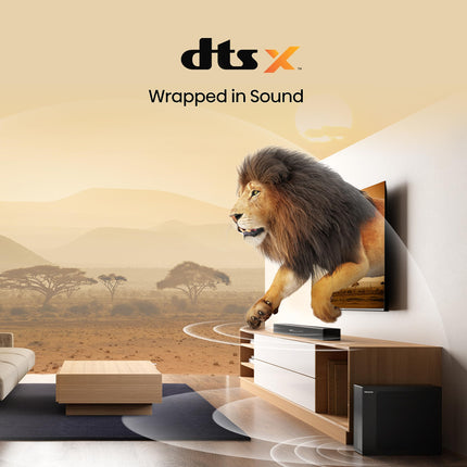 Hisense HS2100 2.1 Soundbar kodukinosüsteem juhtmevaba subwooferiga, 240W, Dolby Audio, Bluetooth, HDMI ARC/optiline/AUX/USB, must