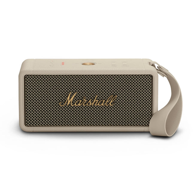 Marshall Middletoni juhtmevaba kaasaskantav Bluetooth-kõlar, üle 20 tunni mänguaega, IP67 veekindel – kreemjas