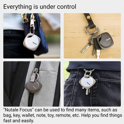 Focus Key Finder, Bluetooth-jälgija, esemete leidja võtmehoidjaga kingituste, võtmete, lemmikloomade rahakottide või seljakottide ja tahvelarvutite jaoks, 1 pakk, must