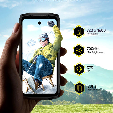 Ulefone Armor Mini 20 Pro 4.7-tolline HD+ õues kasutatav nutitelefon, 16GB + 256GB/2TB 64MP öise nägemisega kaamera Android 14, 6200mAh, IP68 mobiiltelefon ilma lepinguta 5G kahe SIM-kaardi/OTG/NFC/GPS
