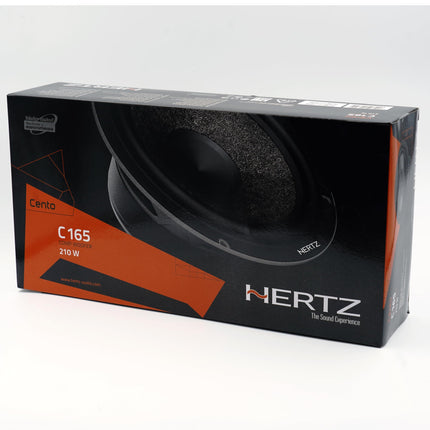 Hertz C 165 – 165mm woofer pair with SPP-M paper cone, V-Cone® technology &amp; high-density ferrite magnet – Precise bass reproduction for car hi-fi
