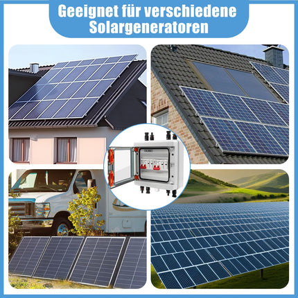 Ülepingekaitse PV, alalisvoolu lahtiühendamise lüliti, välgukaitselüliti 1000VDC 2-pooluseline 40A 20-40KA generaatori ühenduskarp fotogalvaanika jaoks, IP65 veekindel